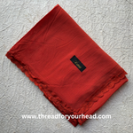 burnt orange- Lace Georgette hijab