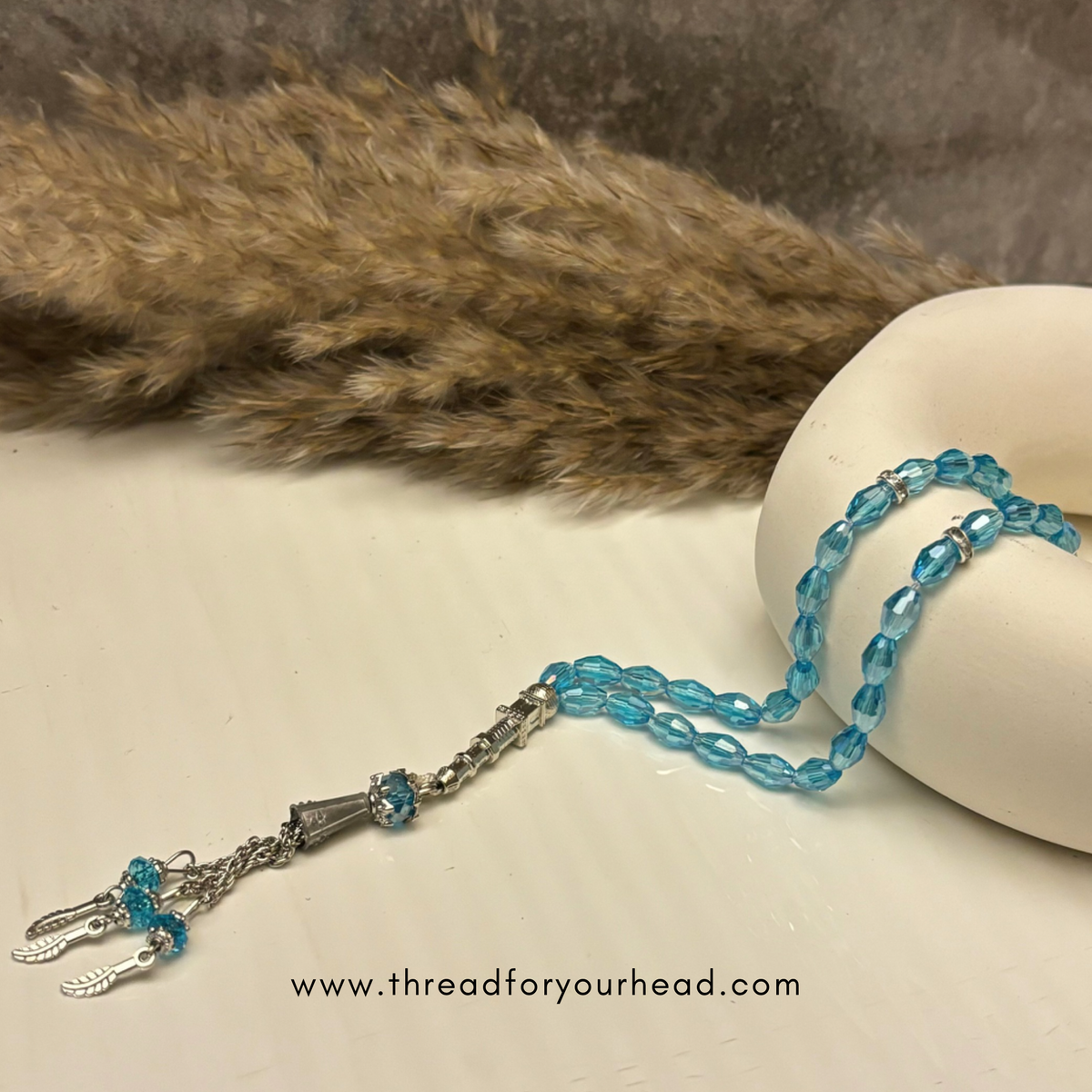 Crystal Tasbeeh - Aquamarine