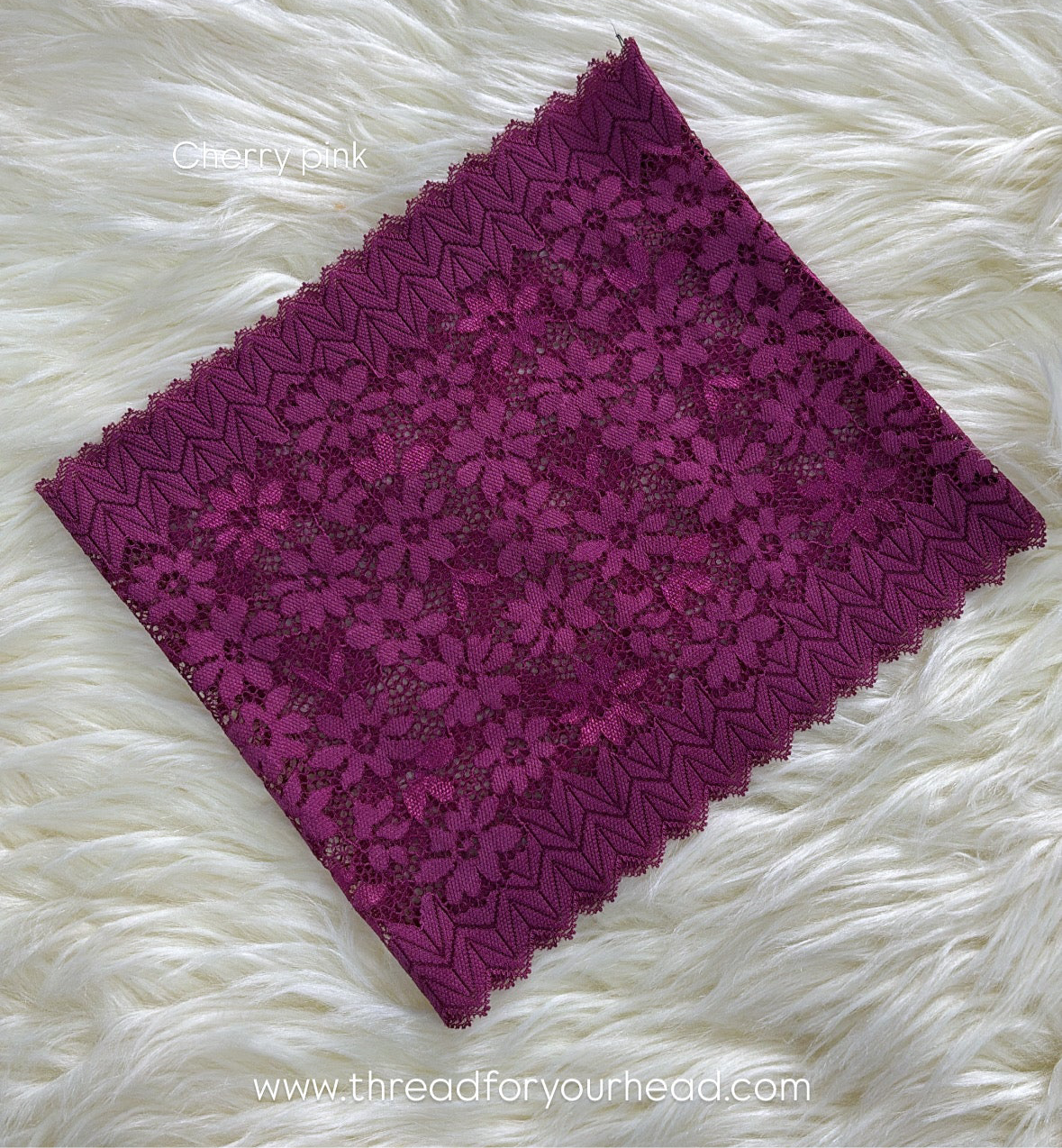 Cherry Pink -Lace tube cap