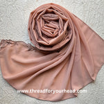 chai - Scallop Georgette hijab