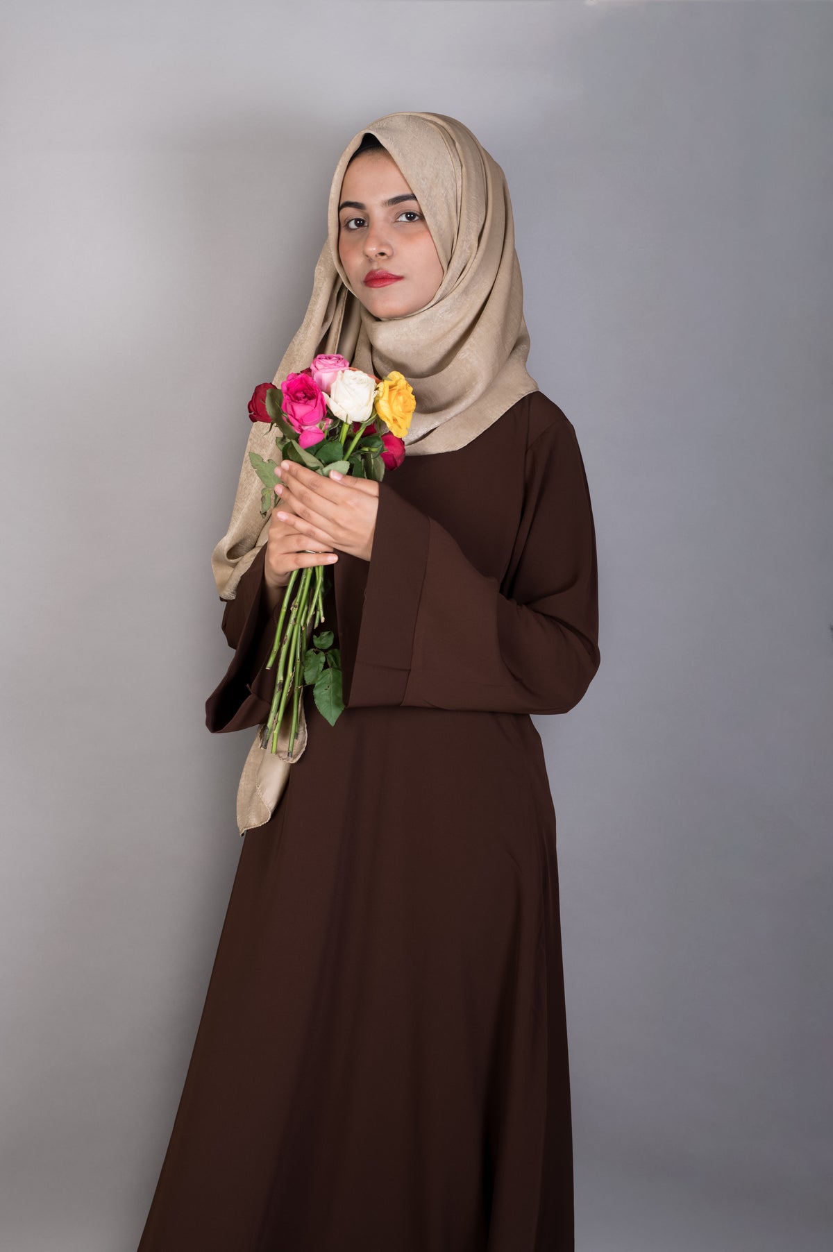 chocolate basic abaya