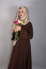 chocolate basic abaya
