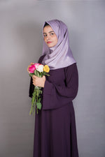 Violet basic abaya