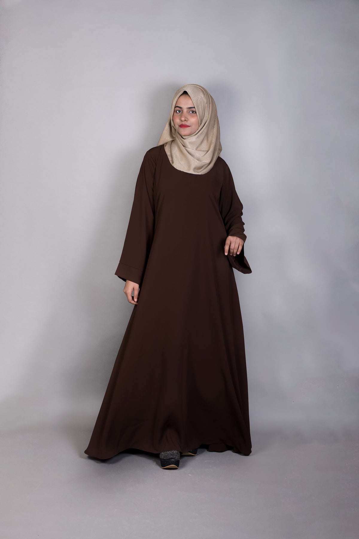 chocolate basic abaya