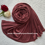 deep mauve - jersey hijab