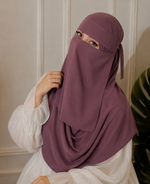 Hijab and Naqab set - Rose Pink
