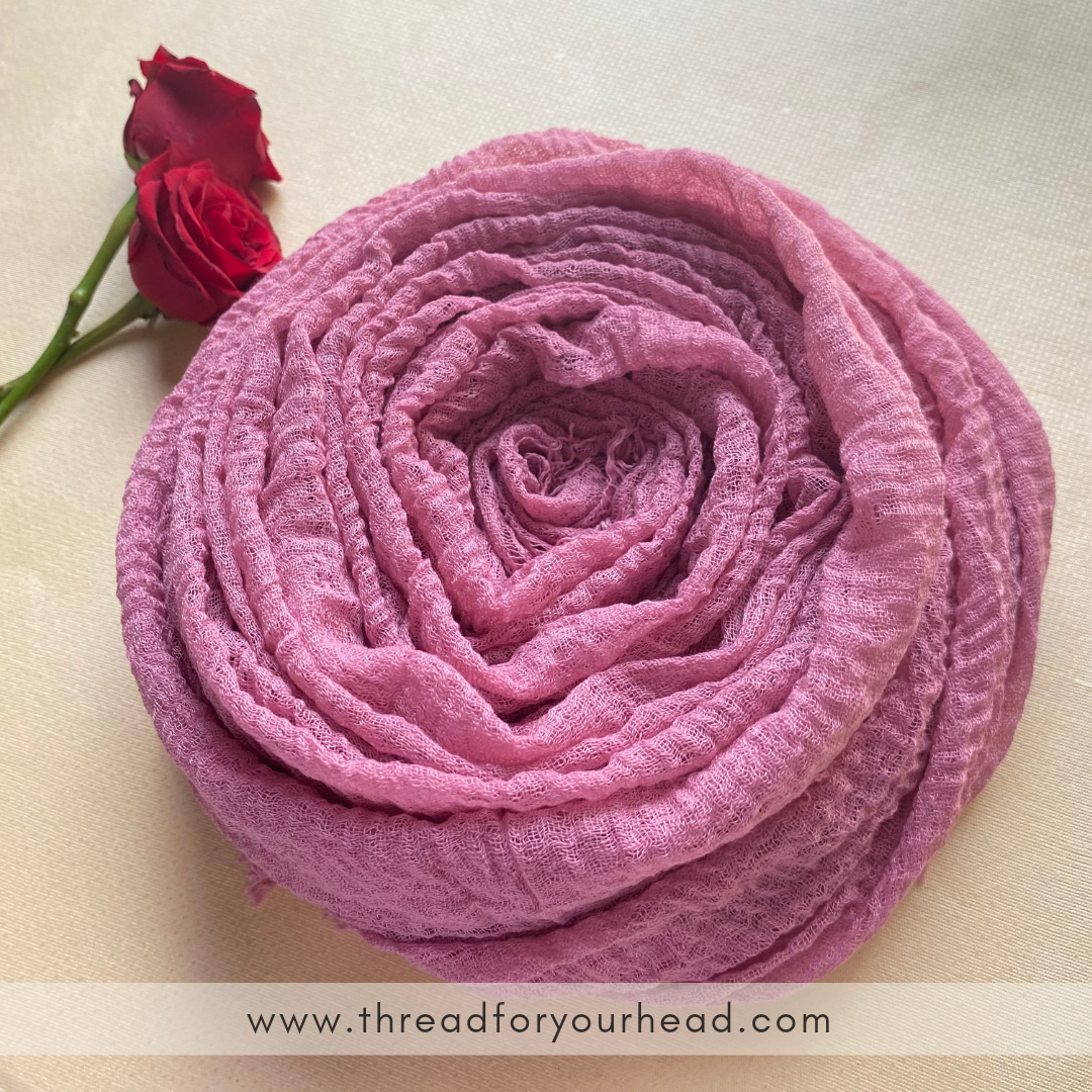 Crinkled cotton hijab- mehr