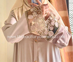 Nude - Sequin Handwork abaya