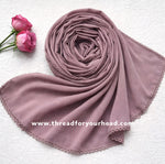True Grey - Crochet georgette hijab