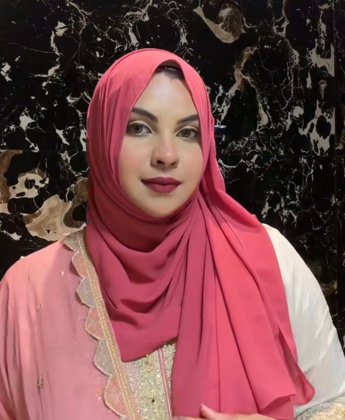 Perky Pink - Premium Georgette