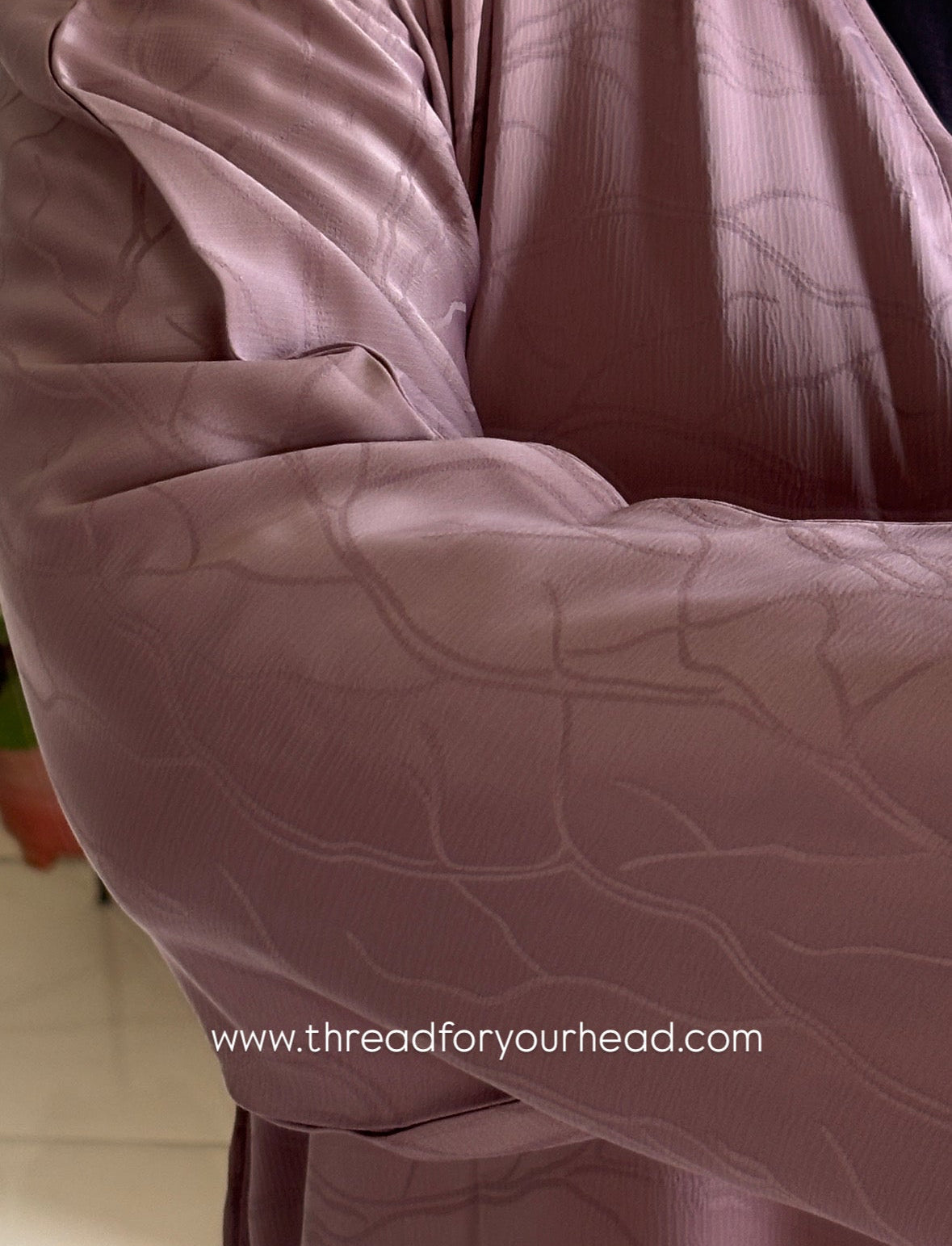 Mauve Pink - Basic Texture Abaya