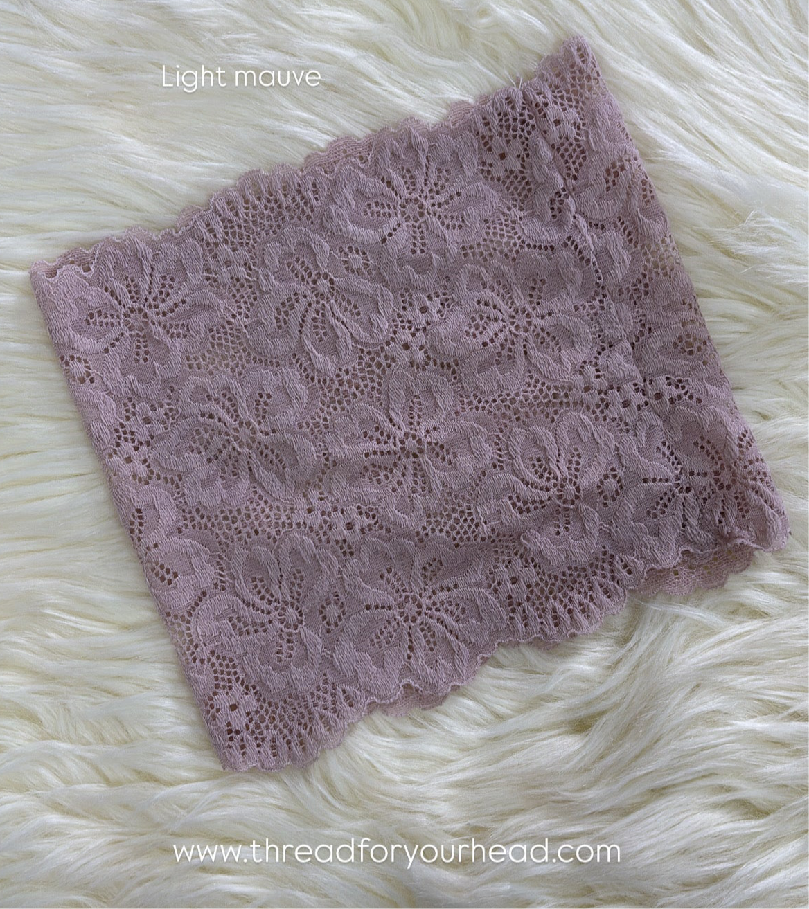 Light Mauve -Lace tube cap