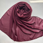 Chiffon Shimmer Hijab - Maroon