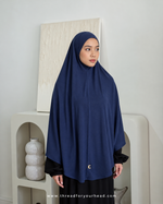 Navy blue - Soft Cotton Jersey Chadar