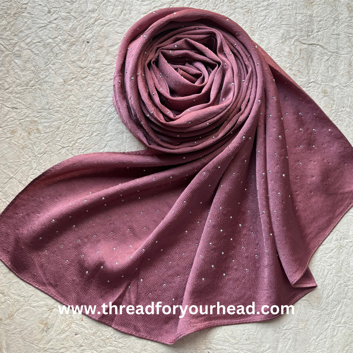 Mauve - bubble satin diamond