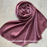 Mauve - bubble satin diamond