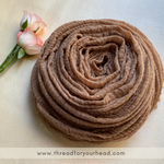 Crinkled cotton hijab- sand