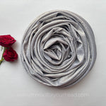 Silver -Satin Shimmer Hijab