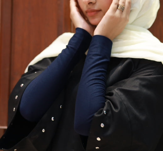 NAVY COTTON SLEEVE EXTENDER