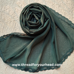 emerald - Lace Georgette hijab