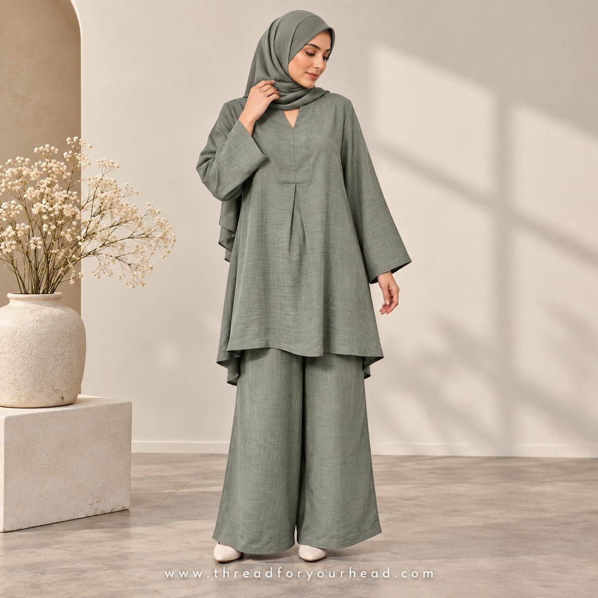 Sage - Modest Co-ord Set