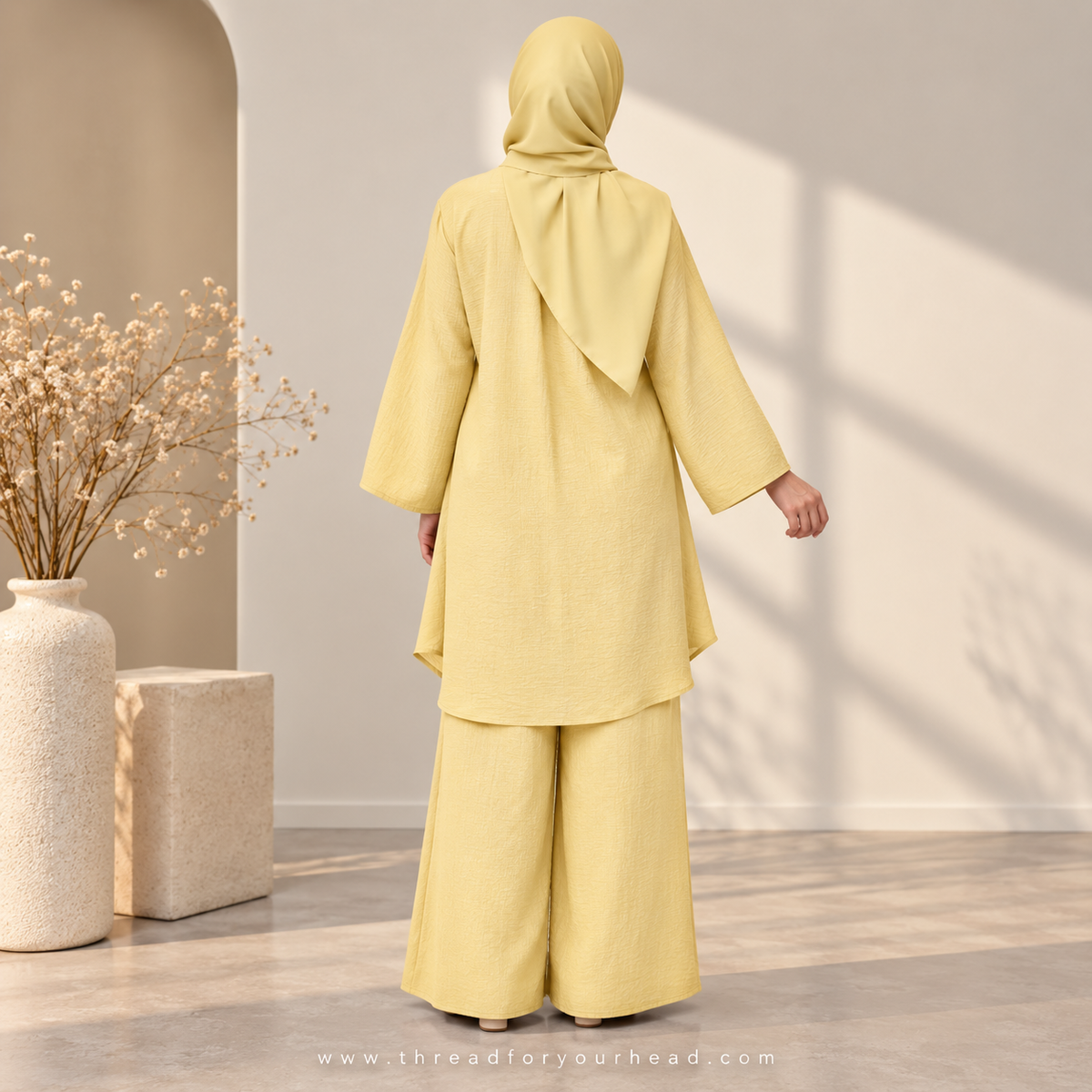 Beige - Modest Co-ord Set