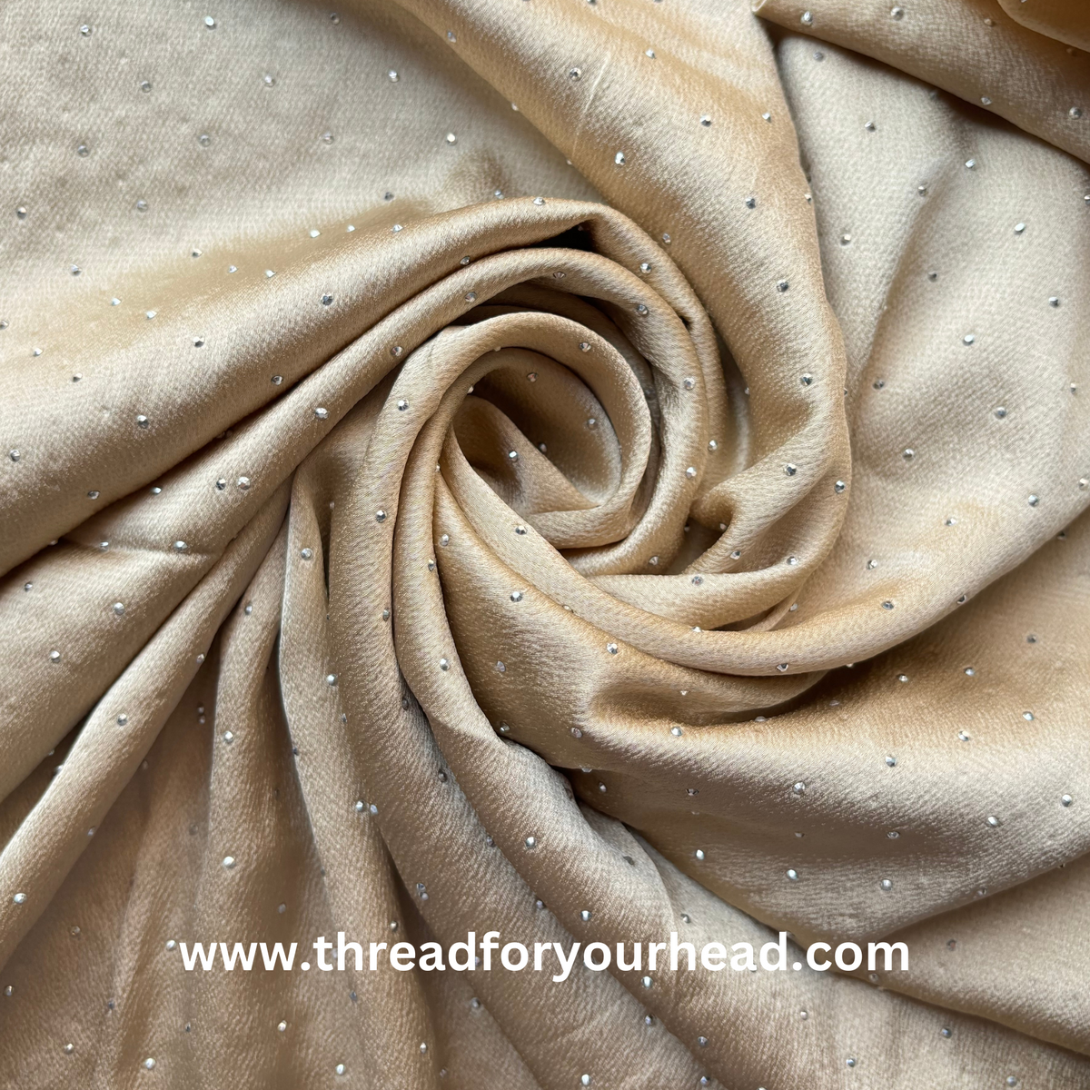 Molten gold - bubble satin diamond