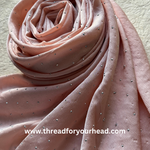 Light pink - bubble satin diamond