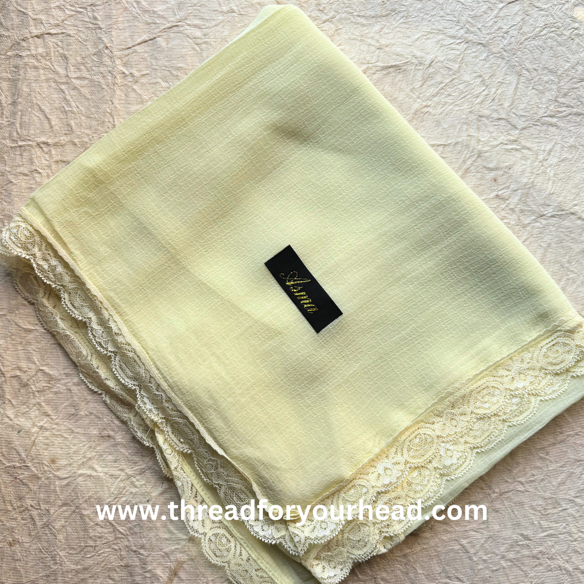 lime- Lace Georgette hijab