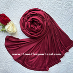maroon - jersey hijab