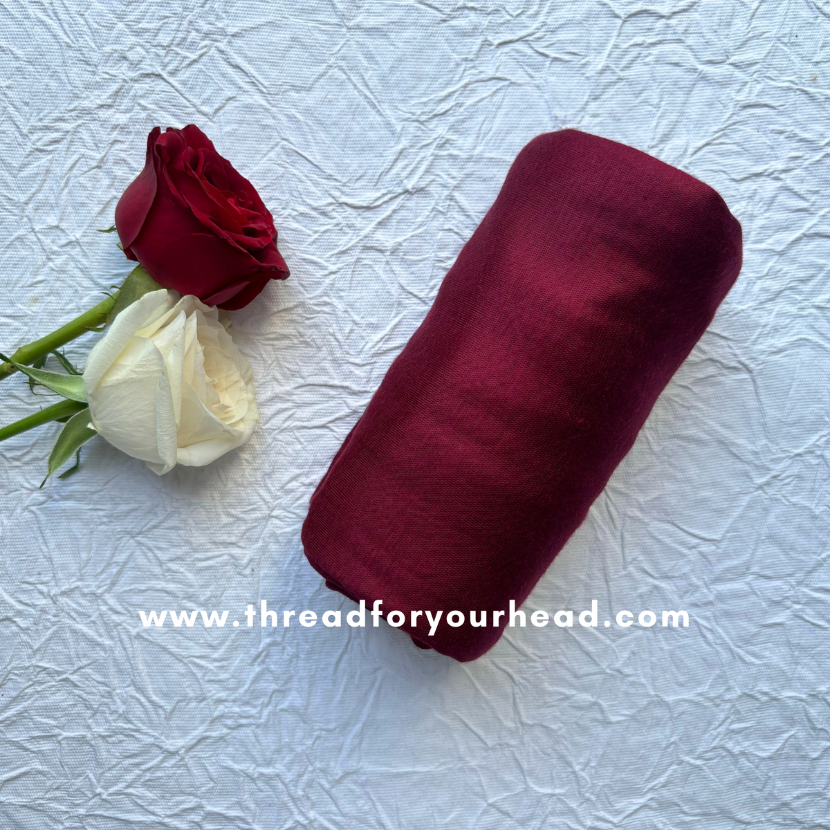 maroon - jersey hijab