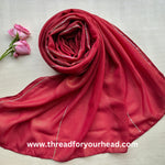 maroon- light chiffon diamond