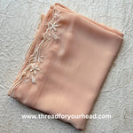 melon - Scallop Georgette hijab