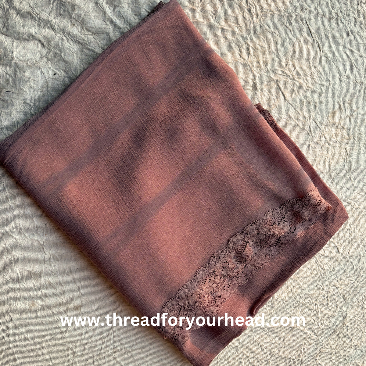 nude- Lace Georgette hijab