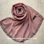 nude- Lace Georgette hijab