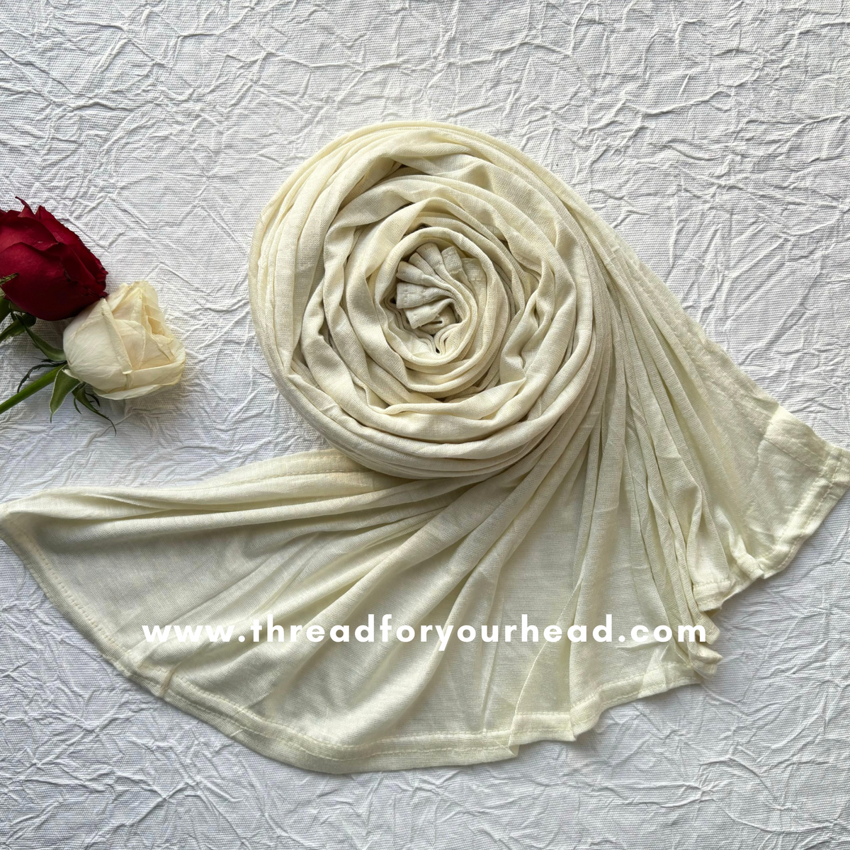 off white - jersey hijab