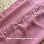 rose pink - Scallop Georgette hijab