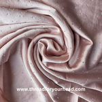 Salmon pink - bubble satin diamond