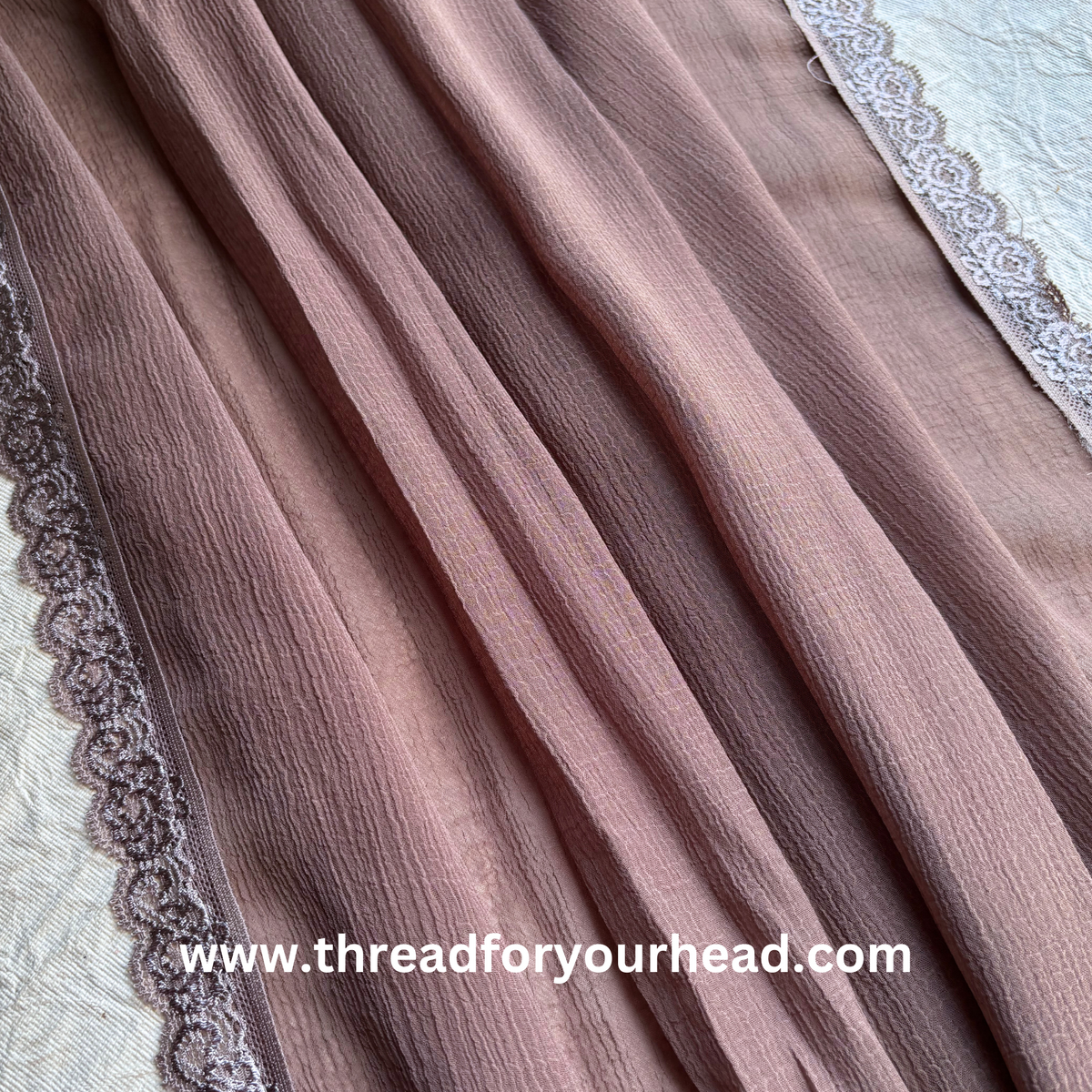 sand- Lace Georgette hijab