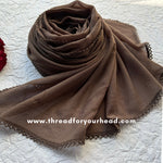 sand - Crochet Georgette hijab