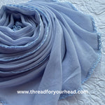 sky - Crochet Georgette hijab