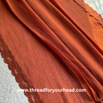 tan - Lace Georgette hijab