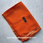 tangerine- Lace Georgette hijab