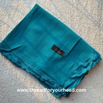 teal- Lace Georgette hijab