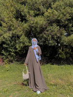 True grey basic abaya