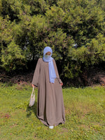 True grey basic abaya
