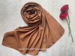 caramel - Metallic Georgette