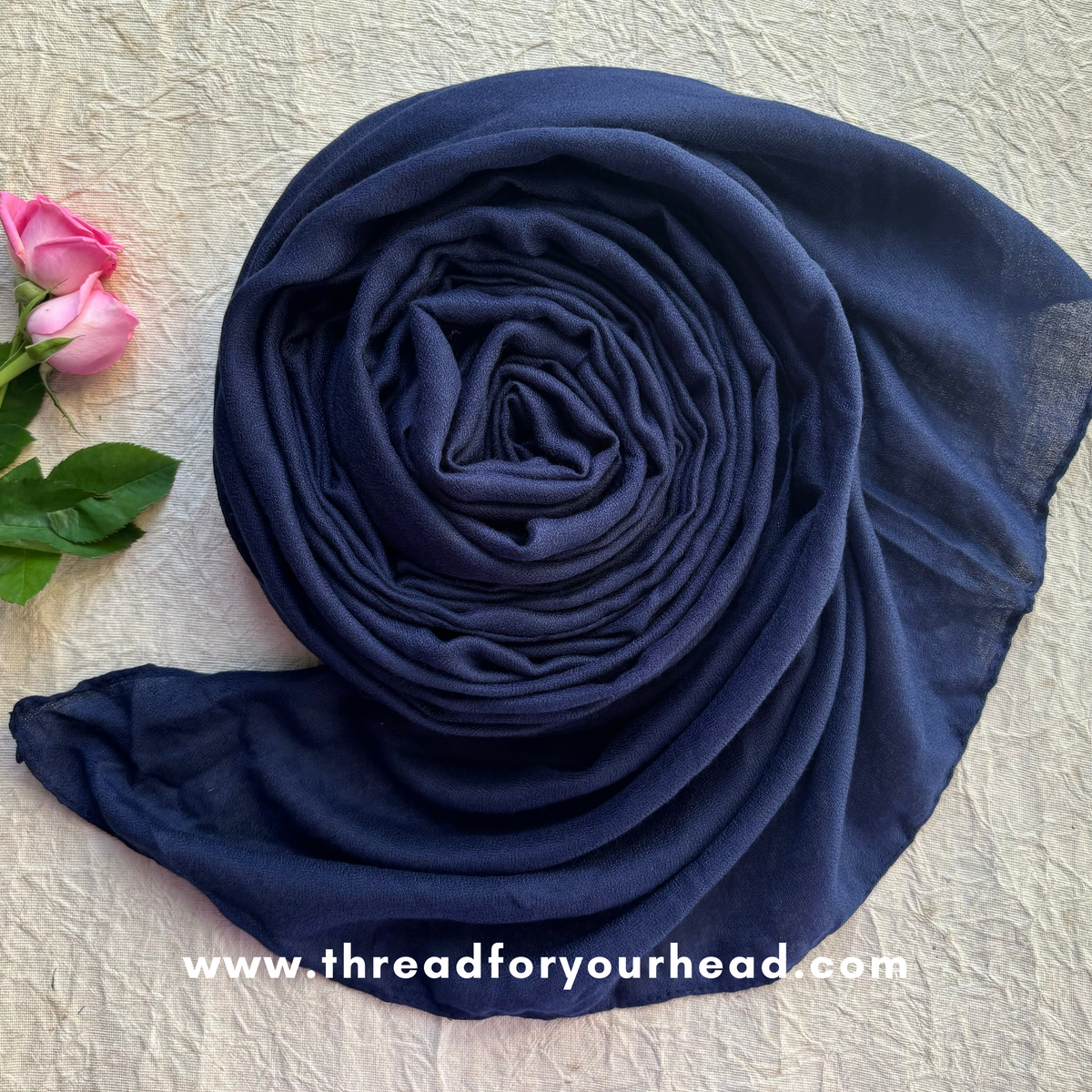 Navy- Soft Cotton hijab