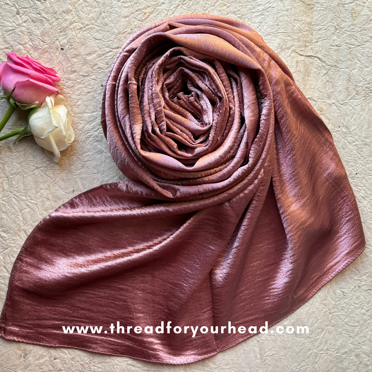 Coral - Marble Satin