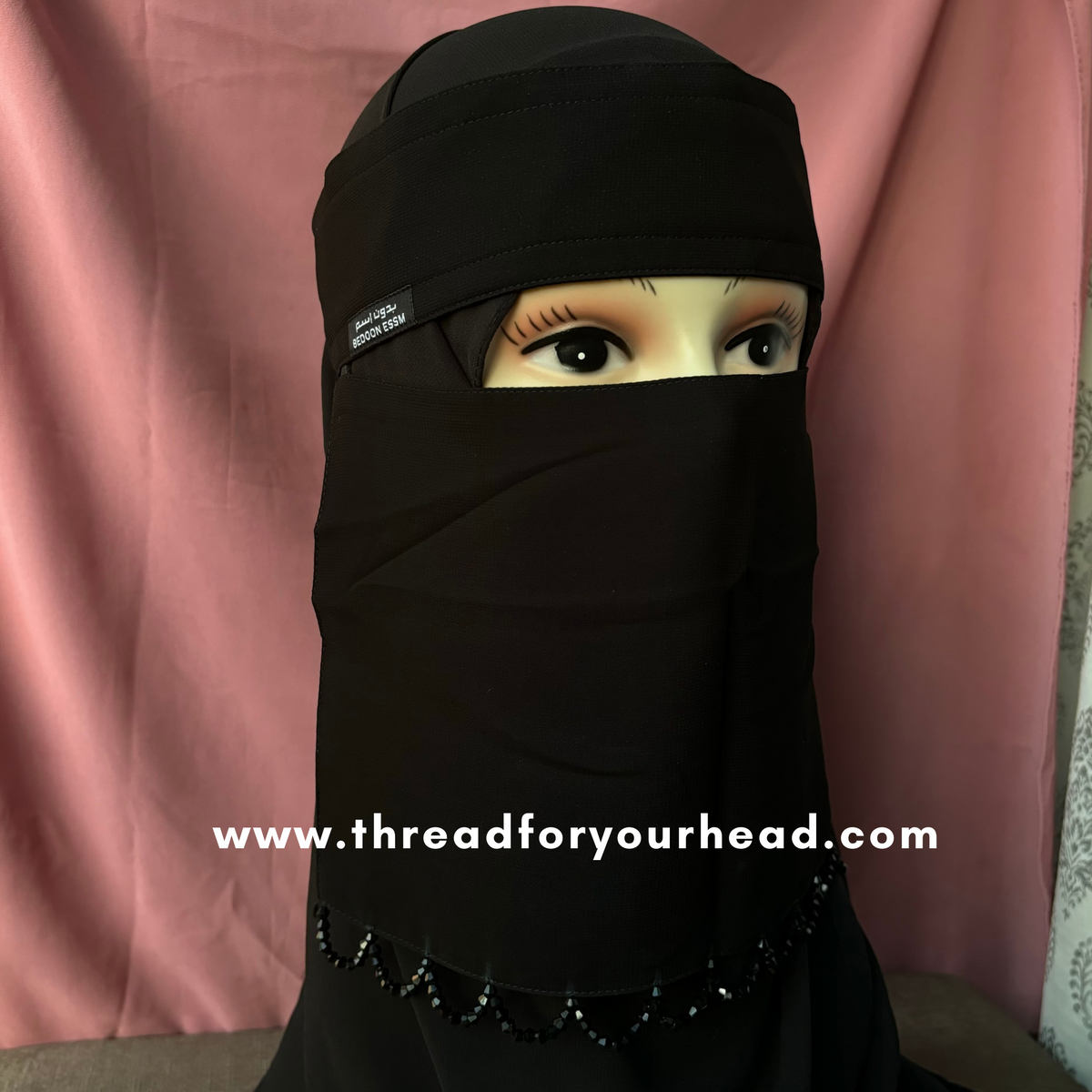 Crystal naqab pearls